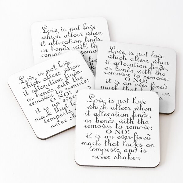 Aperçu de l'œuvre Sonnet 116 de Shakespeare créée et vendue par Adidit.