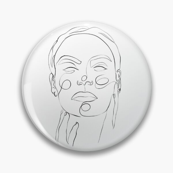 Item preview, Cara de mujer de Lineart. Arte de una línea. logotipo femenino. Arte lineal minimalista. Línea de contorno. designed and sold by Mirandum.