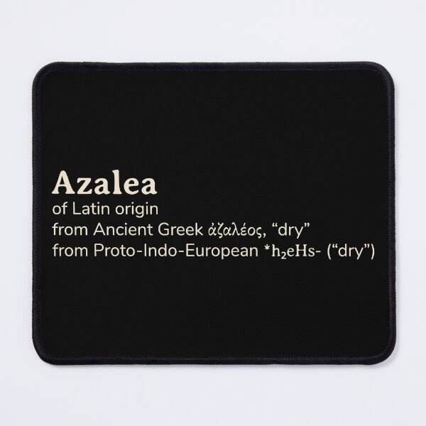 Item preview, Azalea name etymology designed and sold by YourNameStory.