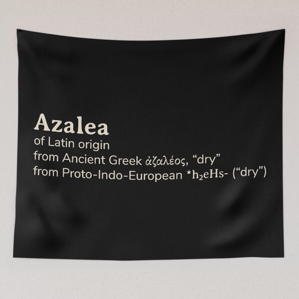 Item preview, Azalea name etymology designed and sold by YourNameStory.