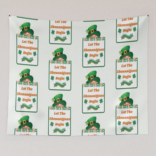 Item preview, Let The Shenanigans Begin Cute Design, Let The Shenanigans Begin, Lucky Shamrock Irish Culture, Shenanigans Squad   designed and sold by Adri Barnard.