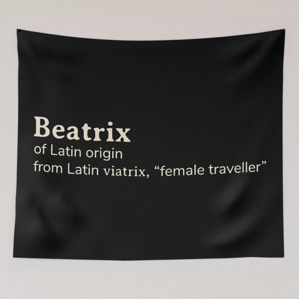 Item preview, Beatrix name etymology designed and sold by YourNameStory.