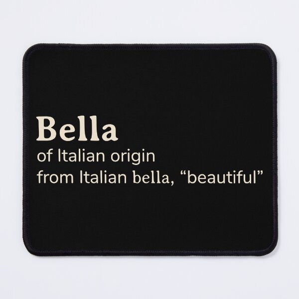 Item preview, Bella name etymology designed and sold by YourNameStory.