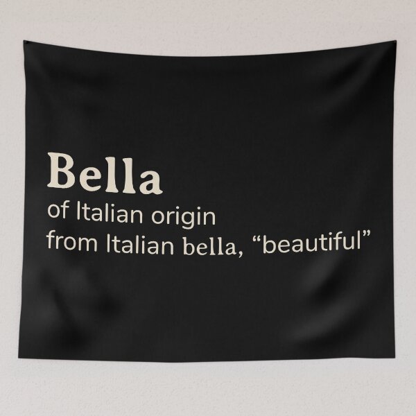 Item preview, Bella name etymology designed and sold by YourNameStory.