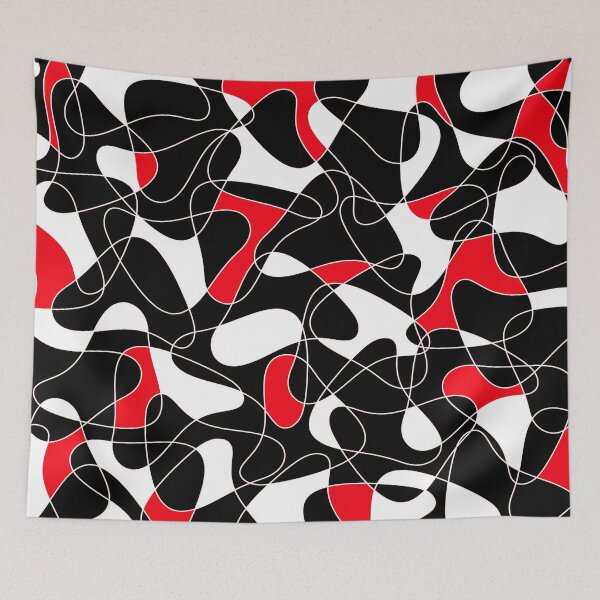 Item preview, Abstract pattern - red and black. designed and sold by K.S ART.