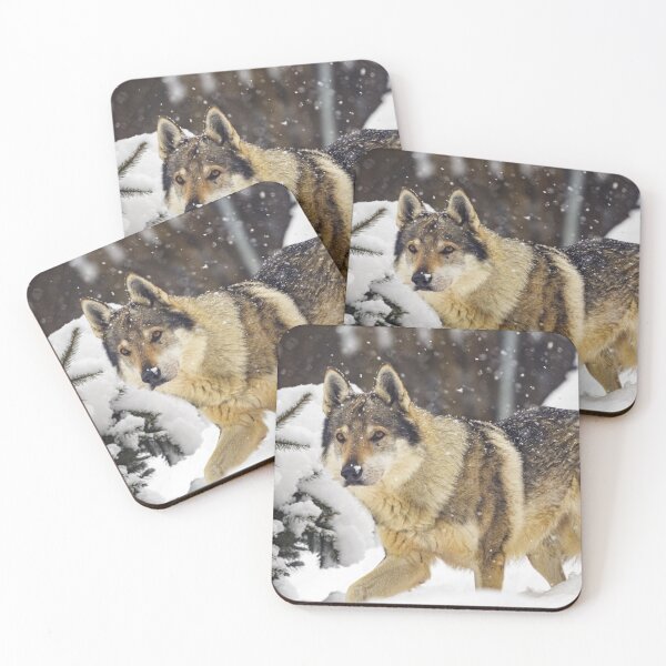 Item preview, Wolf animal in the snow designed and sold by Monika Howarth.