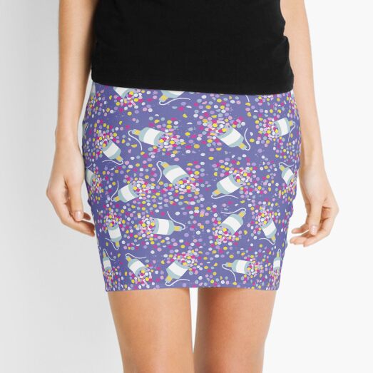 Party Poppers | Purple Mini Skirt