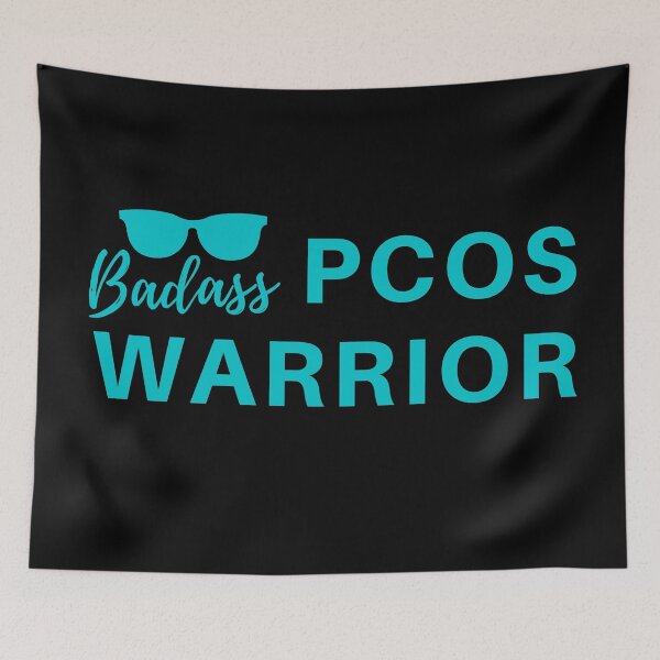 Item preview, Badass PCOS warrior merch for PCOS warriors designed and sold by DesignsWithMel.