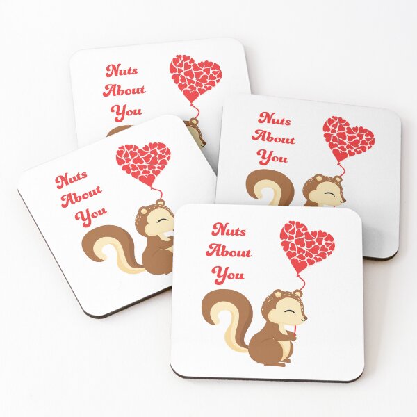 Item preview, Funny Valentines Day Nuts About You Cute Squirrel  designed and sold by geminivibe.
