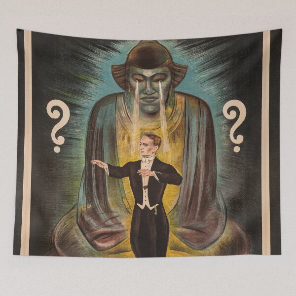 Item preview, Vintage ominous magic poster art designed and sold by Vintage Designs +.