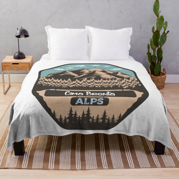 Item preview, cima brenta, Alps retro sunset mountain designed and sold by JakubkoJunak.
