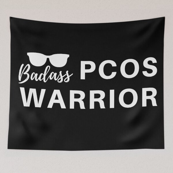 Item preview, Badass PCOS warrior merch for PCOS warriors designed and sold by DesignsWithMel.