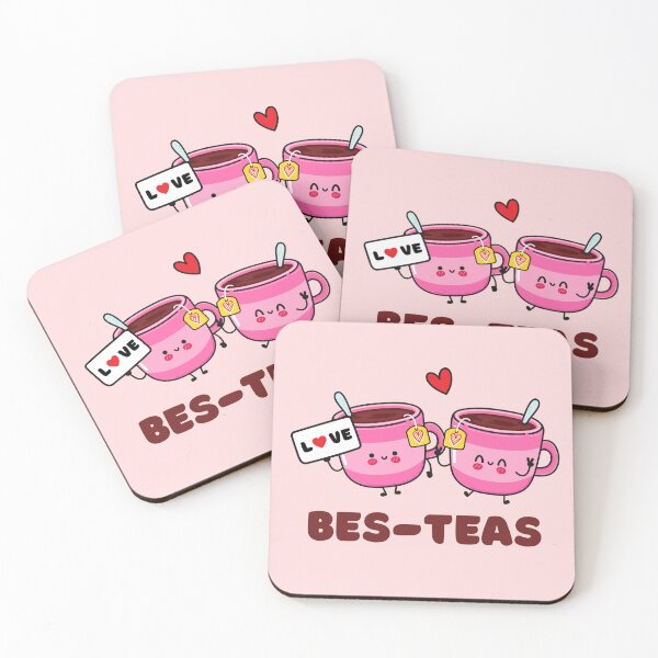 Item preview, Bes-teas, cute best teas for best friends, love pun. Smiling friends and best friends forever  designed and sold by WhaleSharkShop.