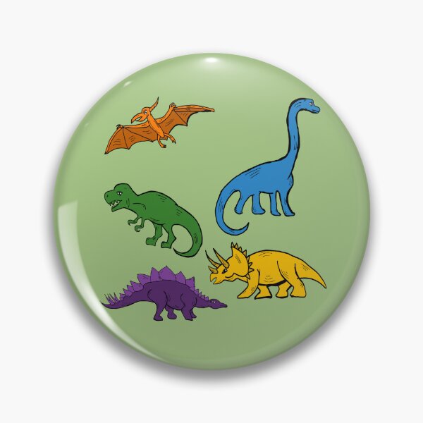Item preview, Multicolor Dinosaur print light green designed and sold by DemonicGloom.
