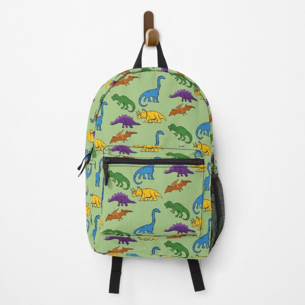 Item preview, Multicolor Dinosaur print light green designed and sold by DemonicGloom.