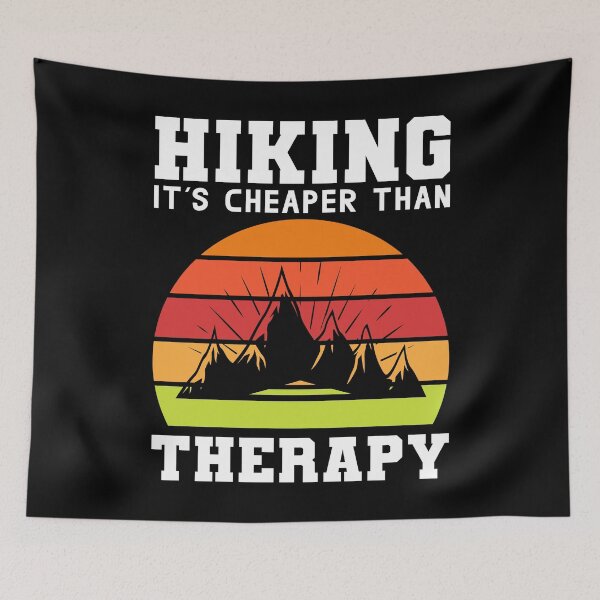 Item preview, Hiking It's Cheaper Than Therapy designed and sold by Joxxio.