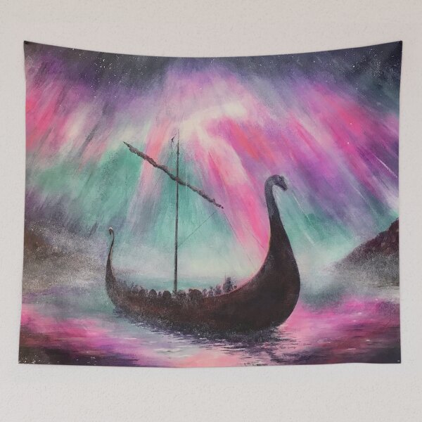 Item preview, Viking Ship under Northern Lights designed and sold by Malc Sutherland.