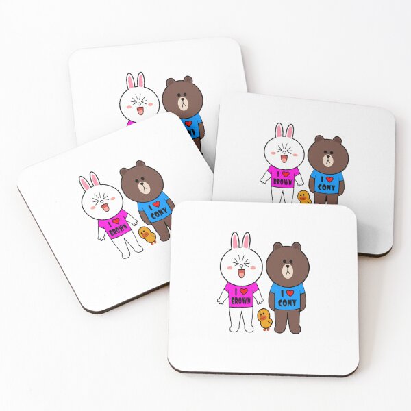 Item preview, Brown bear cony bunny rabbit we love each other Classic T-Shirt designed and sold by MartinRenner.