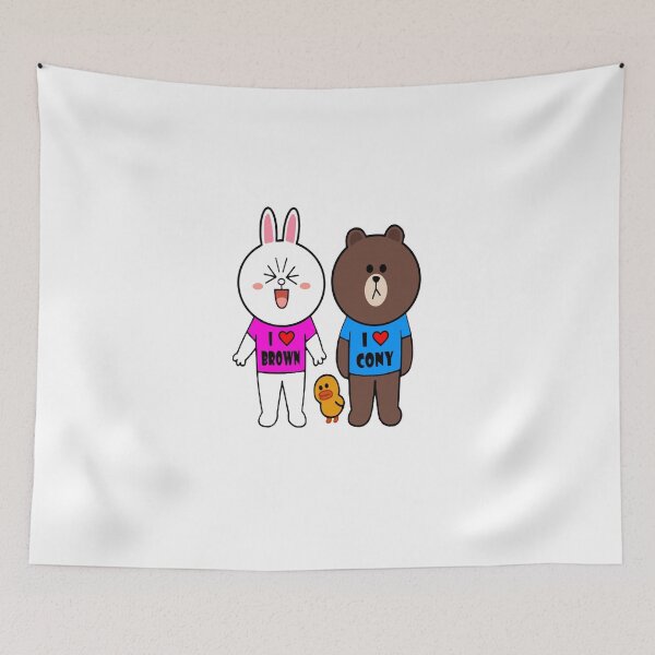 Item preview, Brown bear cony bunny rabbit we love each other Classic T-Shirt designed and sold by MartinRenner.