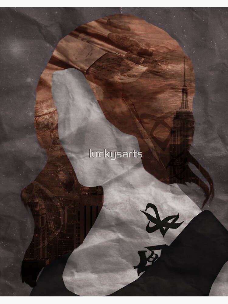 "Shadowhunters Minimalist #3 - Clary" Sticker for Sale by luckysarts