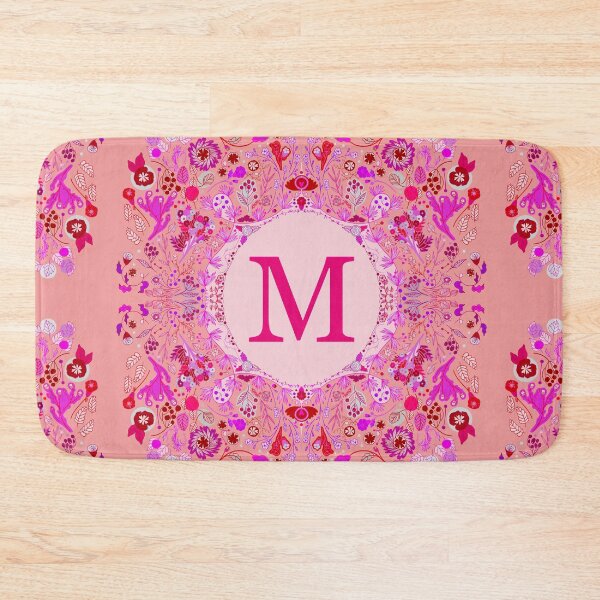 Item preview, M Initial Letter Pink Neon designed and sold by MDBespokeArt.