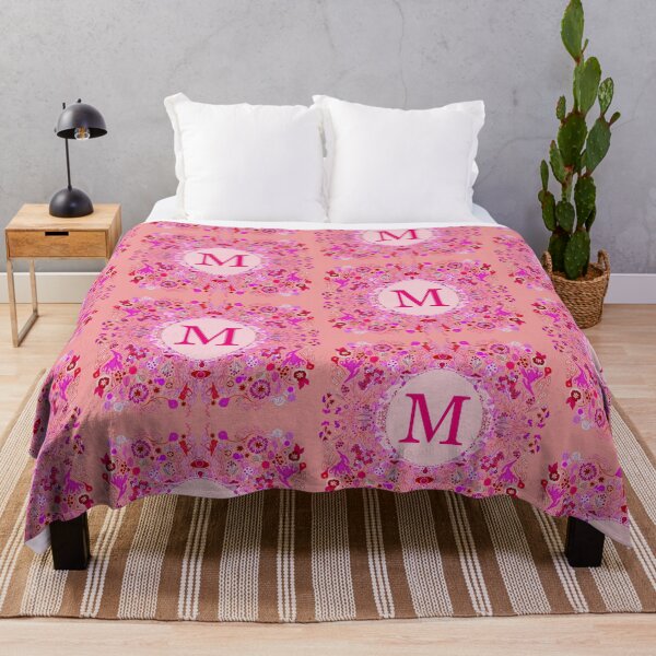 Item preview, M Initial Letter Pink Neon designed and sold by MDBespokeArt.
