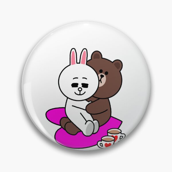 Item preview, Brown bear cony bunny two hearts beat as one Classic T-Shirt designed and sold by MartinRenner.