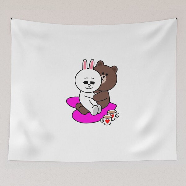 Item preview, Brown bear cony bunny two hearts beat as one Classic T-Shirt designed and sold by MartinRenner.