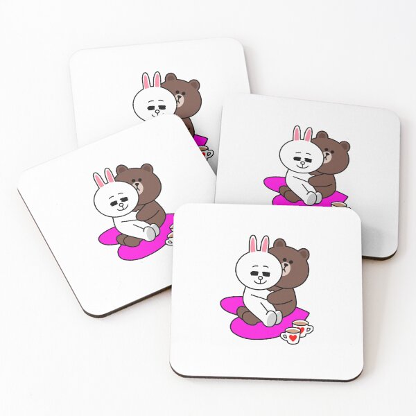 Item preview, Brown bear cony bunny two hearts beat as one Classic T-Shirt designed and sold by MartinRenner.
