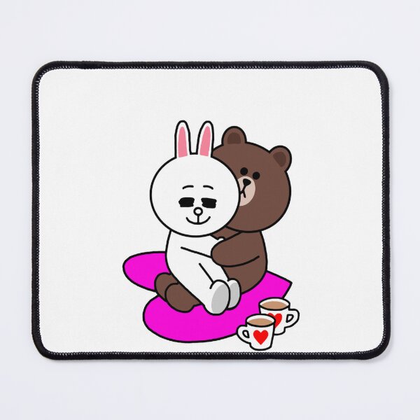 Item preview, Brown bear cony bunny two hearts beat as one Classic T-Shirt designed and sold by MartinRenner.