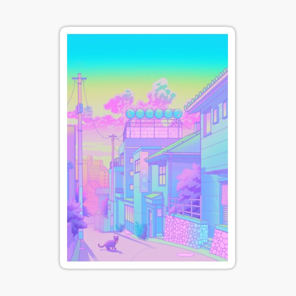 Le chemin vers Yanaka Sticker