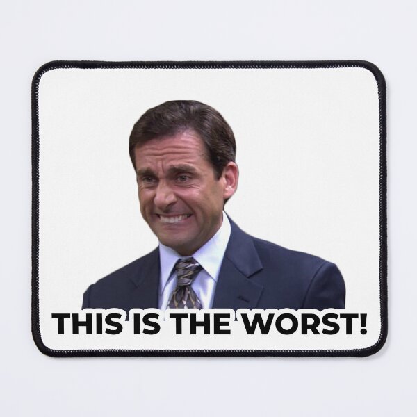 Aperçu de l'œuvre Le Bureau - Michael Scott "C'EST LE PIRE !" drôle de tête créée et vendue par OutfitCustoms1.