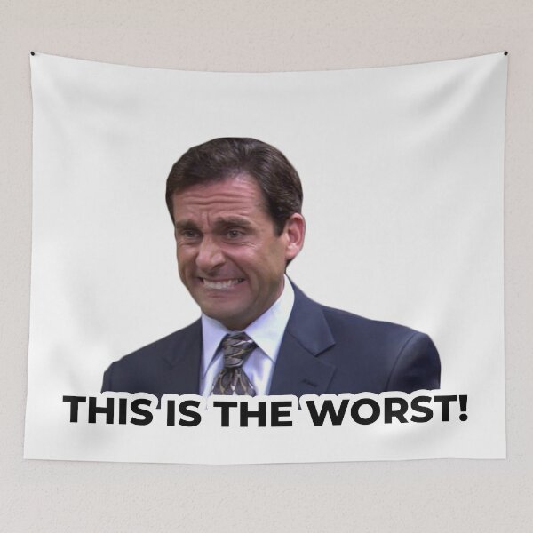 Item preview, The Office - Michael Scott "THIS IS THE WORST!" funny face  designed and sold by OutfitCustoms1.
