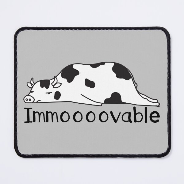 Item preview, Immovable cow-Funny Cow Pun for Cow Lovers designed and sold by Omochiroi.