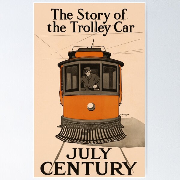 Aperçu de l'œuvre Histoire du trolleybus Juillet 1905 American Century magazine créée et vendue par aapshop.
