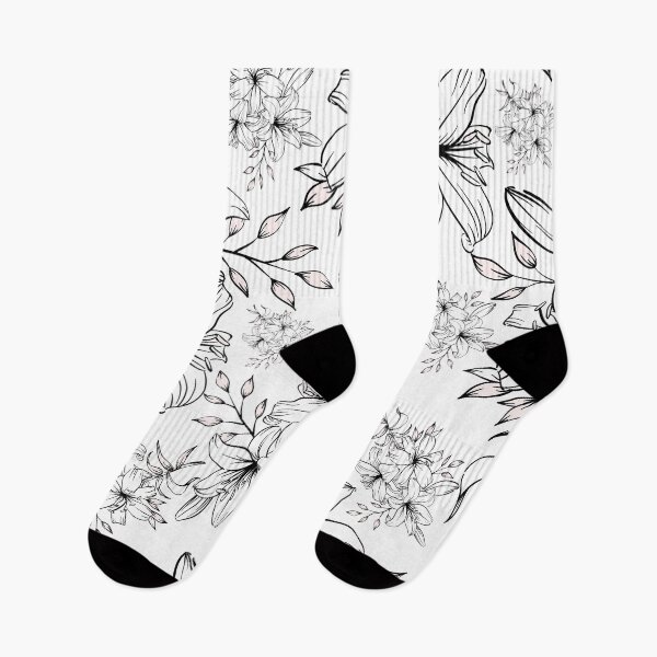 Item preview, Simple Flowers with Black Boarders and White Buds designed and sold by coolestcool.