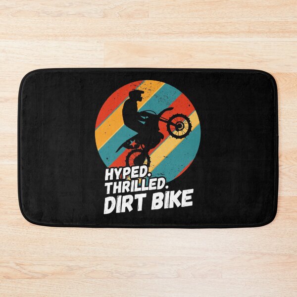 Item preview, Hyped, Thrilled, Dirt Bike - Motorcycle Silhouette designed and sold by rattob.