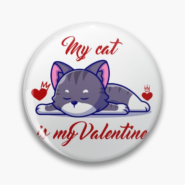 Item preview, My Cat Is My Valentine Cat Lovers-cute valentine gift idea for cat lover-valentine day designed and sold by Designe4You.