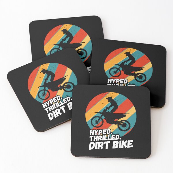 Item preview, Hyped, Thrilled, Dirt Bike - Motorcycle Silhouette designed and sold by rattob.