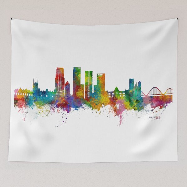 Item preview, Dhaka Bangladesh Skyline designed and sold by ArtPrints.