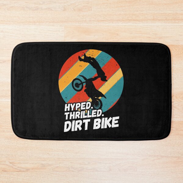 Item preview, Hyped, Thrilled, Dirt Bike - Motorcycle Silhouette designed and sold by rattob.