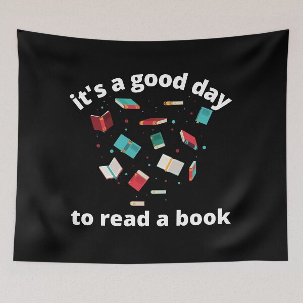 Item preview, it's a good day to read a book - funny books memes designed and sold by Yalisso.