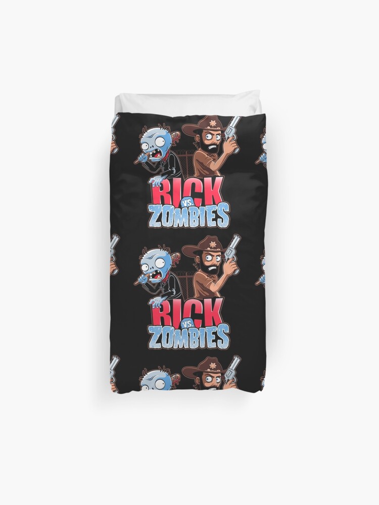 Rick Vs Zombies Duvet Cover By Nibiruhybrid Redbubble