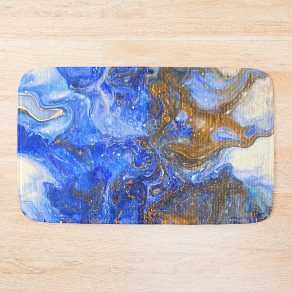 Item preview, Blue Pour Art with Texture | Bronze Highlights | About Fluid Art designed and sold by JillyJ05.