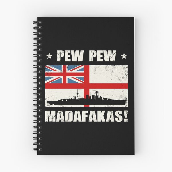 Item preview, Pew Pew Madafaka's HMS HOOD designed and sold by NicGrayGraphic.