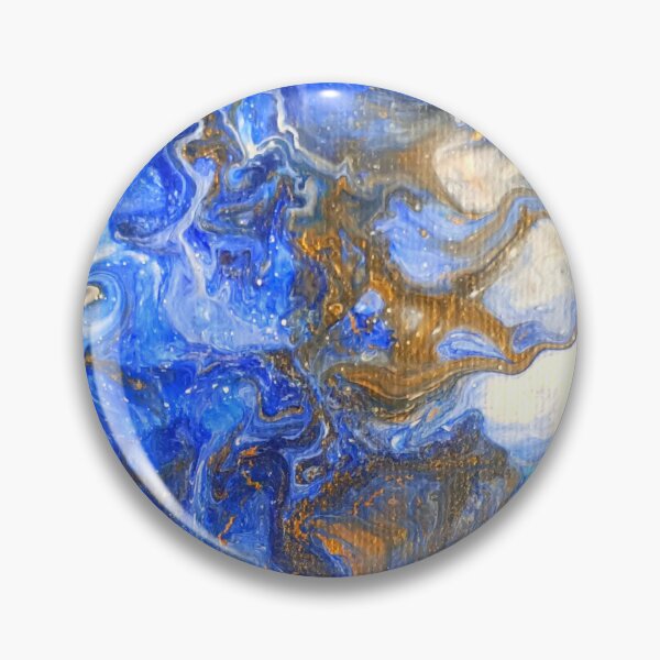 Item preview, Blue Pour Art with Texture | Bronze Highlights | About Fluid Art designed and sold by JillyJ05.