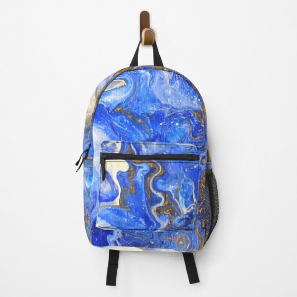 Item preview, Blue Pour Art with Texture | Bronze Highlights | About Fluid Art designed and sold by JillyJ05.