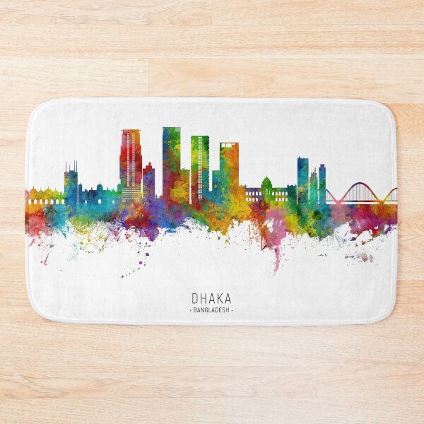 Item preview, Dhaka Bangladesh Skyline designed and sold by ArtPrints.