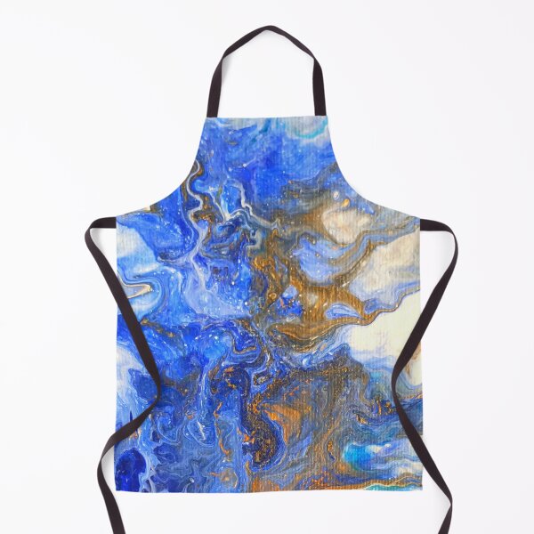 Item preview, Blue Pour Art with Texture | Bronze Highlights | About Fluid Art designed and sold by JillyJ05.