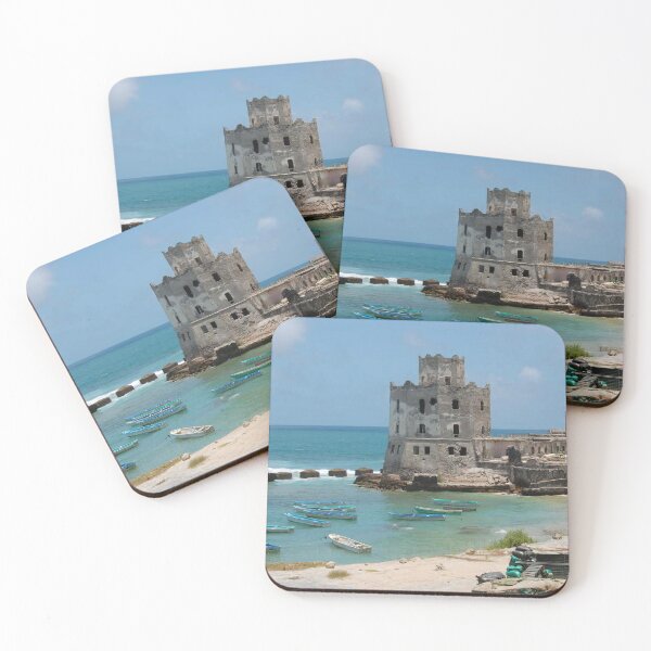 Item preview, View of the beach from an abandoned hotel in Mogadishu. designed and sold by VintageSomalia.